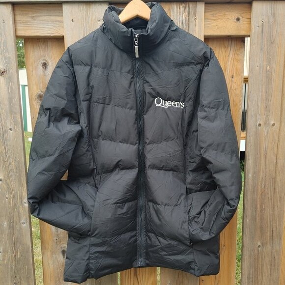 ATTRACTIVE Queen's University Down Filled Jacket Puffer Quilted Women's XL - Picture 1 of 11